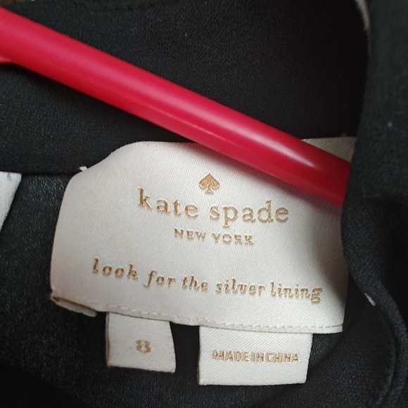 Kate Spade Black and White Blotch Zippered Dress - Picture 6 of 6